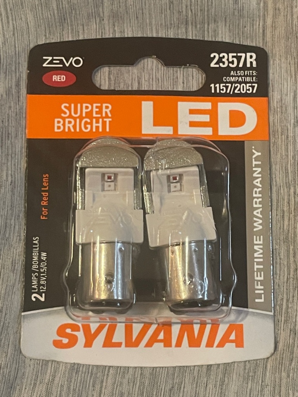 2357R Super Bright Red LED Bulbs (Pair)